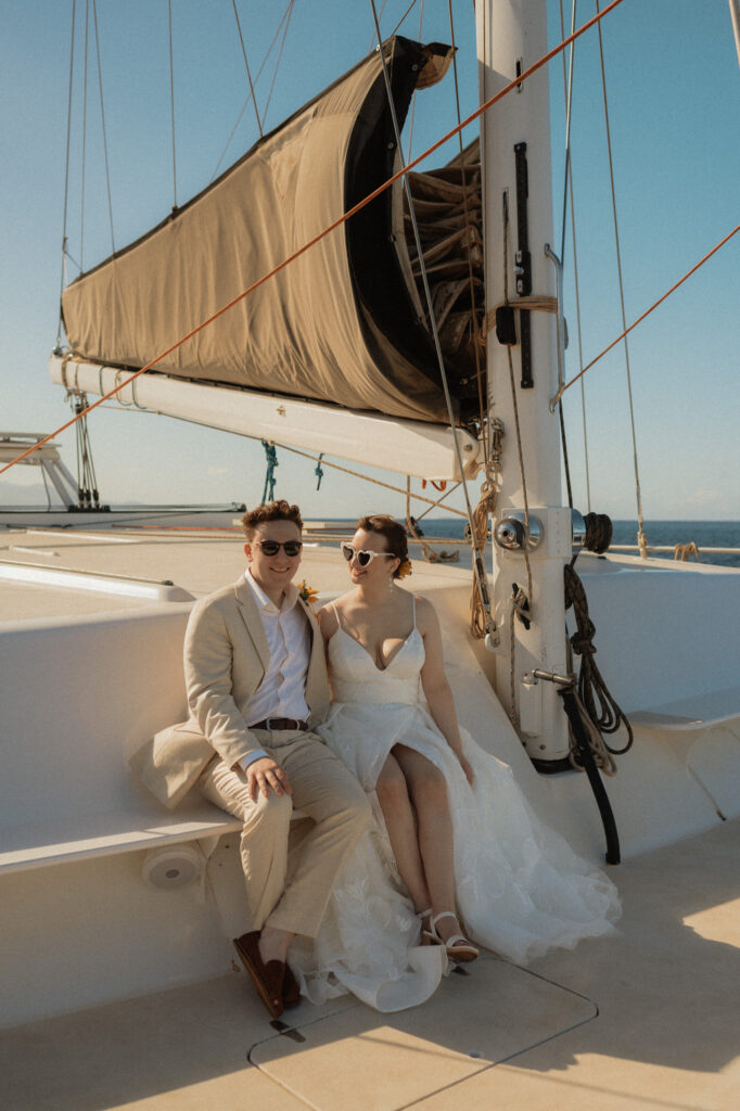 hawaii sailboat elopement