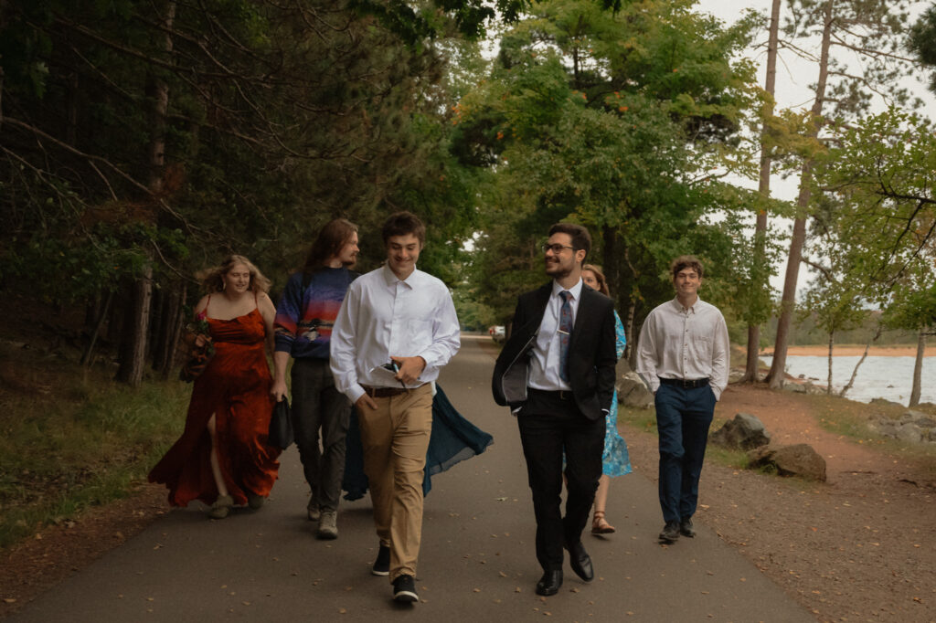 michigan small wedding upper peninsula waterfalls