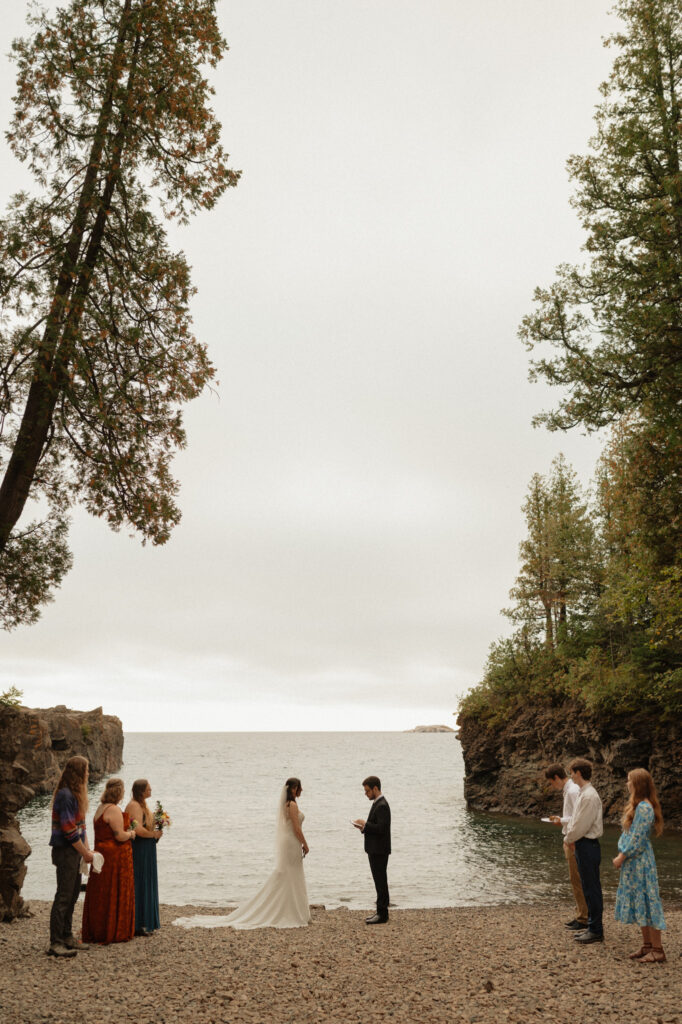 michigan small wedding upper peninsula waterfalls