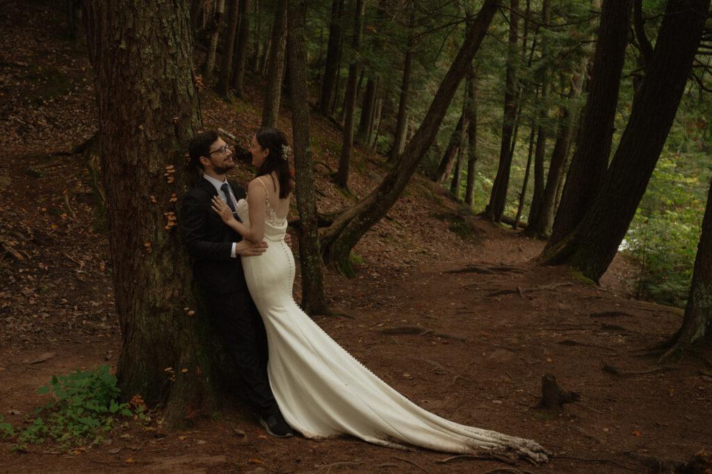 michigan small wedding upper peninsula waterfalls