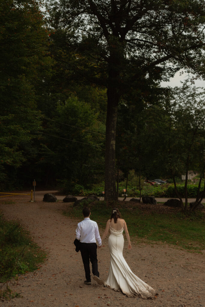 michigan small wedding upper peninsula waterfalls
