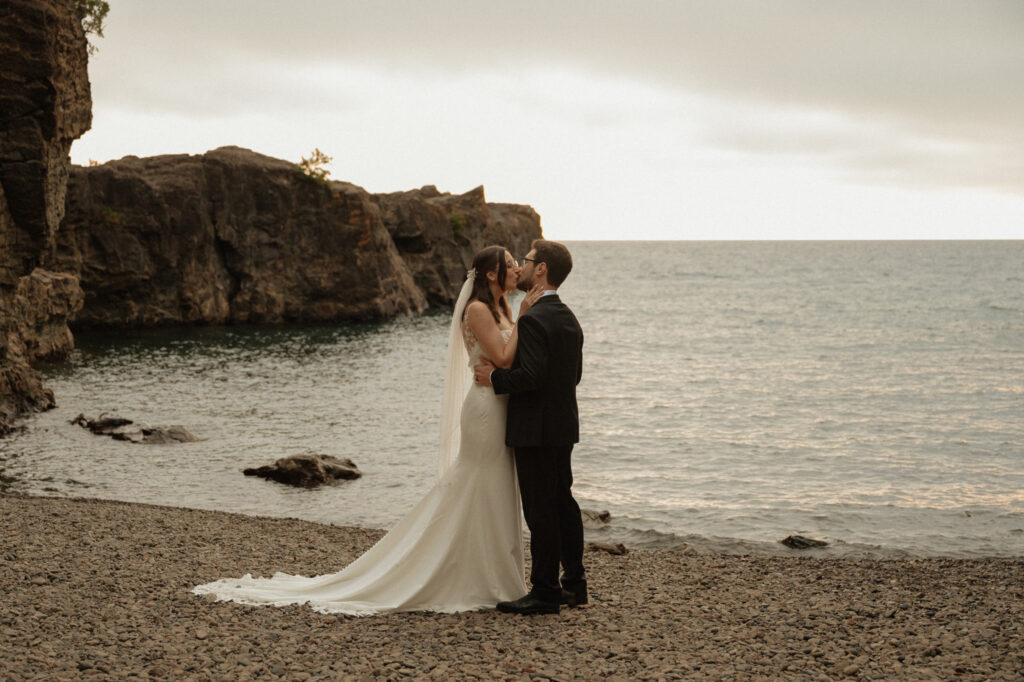 michigan small wedding upper peninsula waterfalls