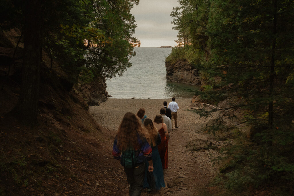 michigan small wedding upper peninsula waterfalls