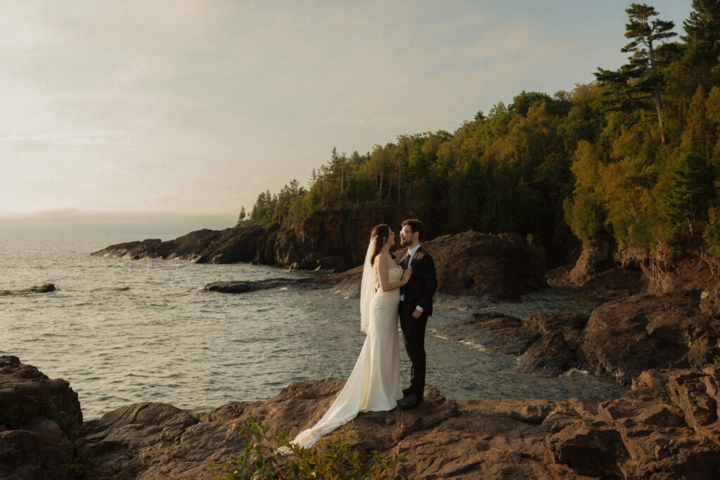 michigan small wedding upper peninsula waterfalls