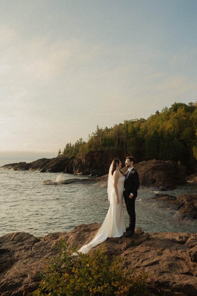 michigan small wedding upper peninsula waterfalls