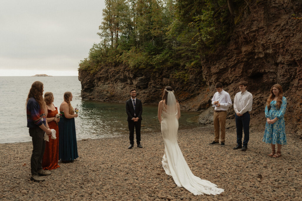 michigan small wedding upper peninsula waterfalls
