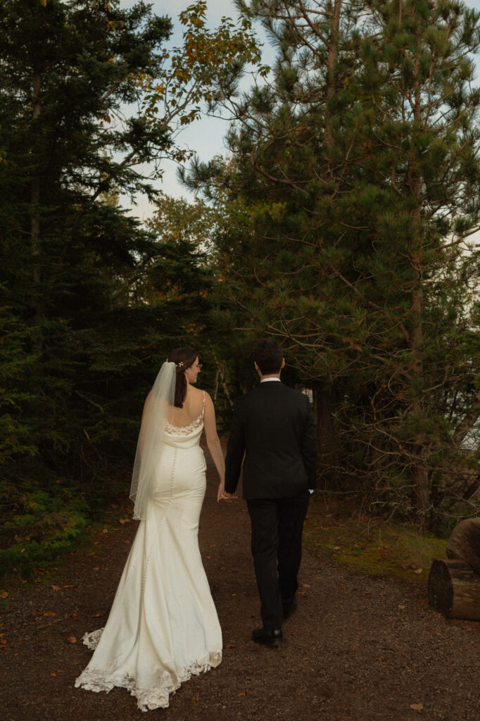 michigan small wedding upper peninsula waterfalls