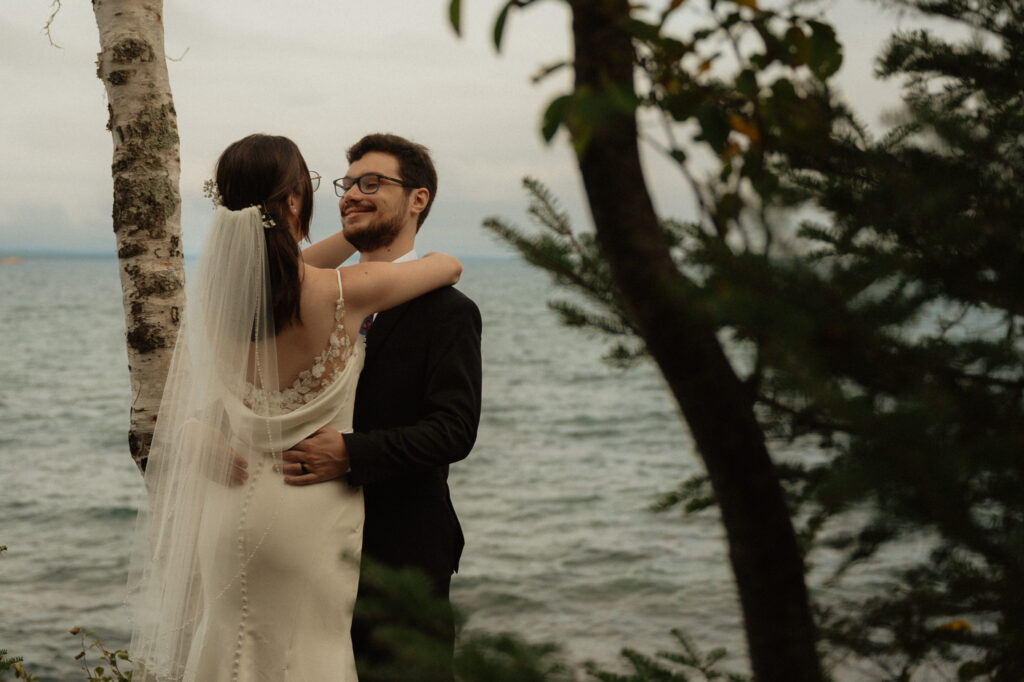 michigan small wedding upper peninsula waterfalls