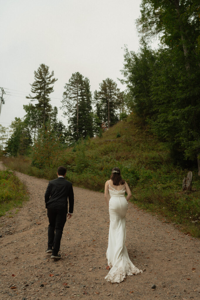 michigan small wedding upper peninsula waterfalls