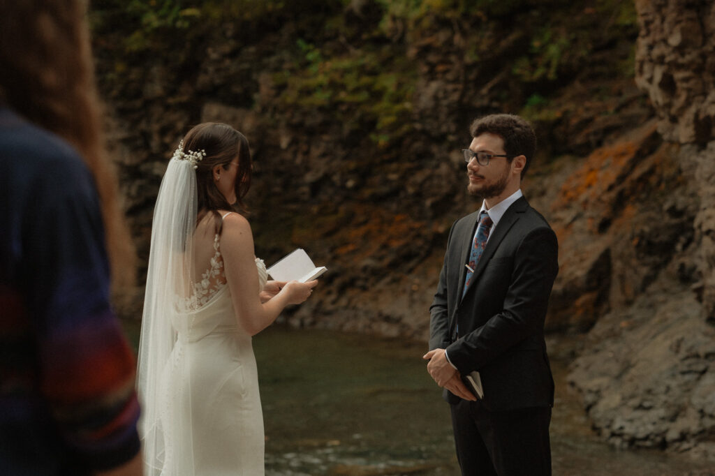 michigan small wedding upper peninsula waterfalls